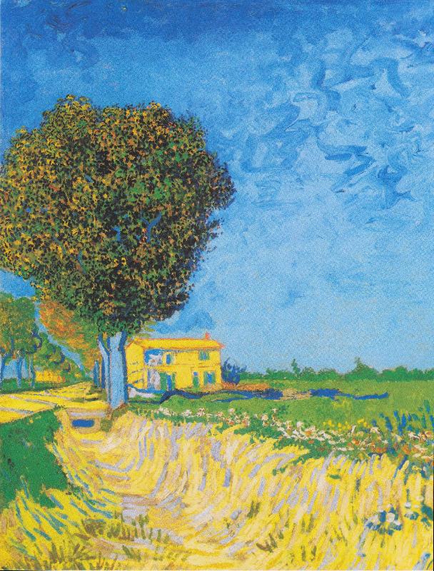 Vincent Van Gogh A Lane near Arles oil painting image